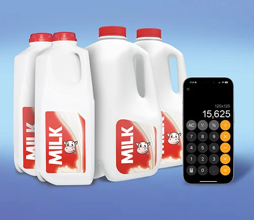 milk calculator form graphic